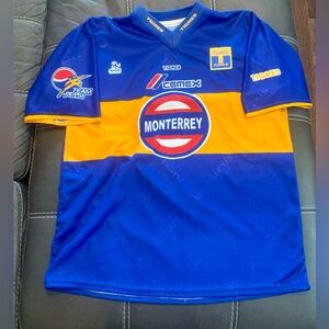 Vintage Tigers UANL Mexican Soccer League Monterrey  Jersey Size Large